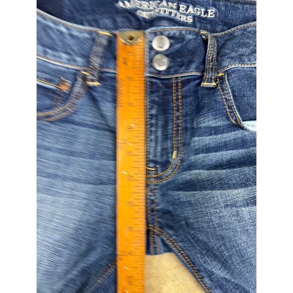 American Eagle Artist Jeans Women’s 6 Flare Super Stretch Blue Denim - Picture 10 of 12